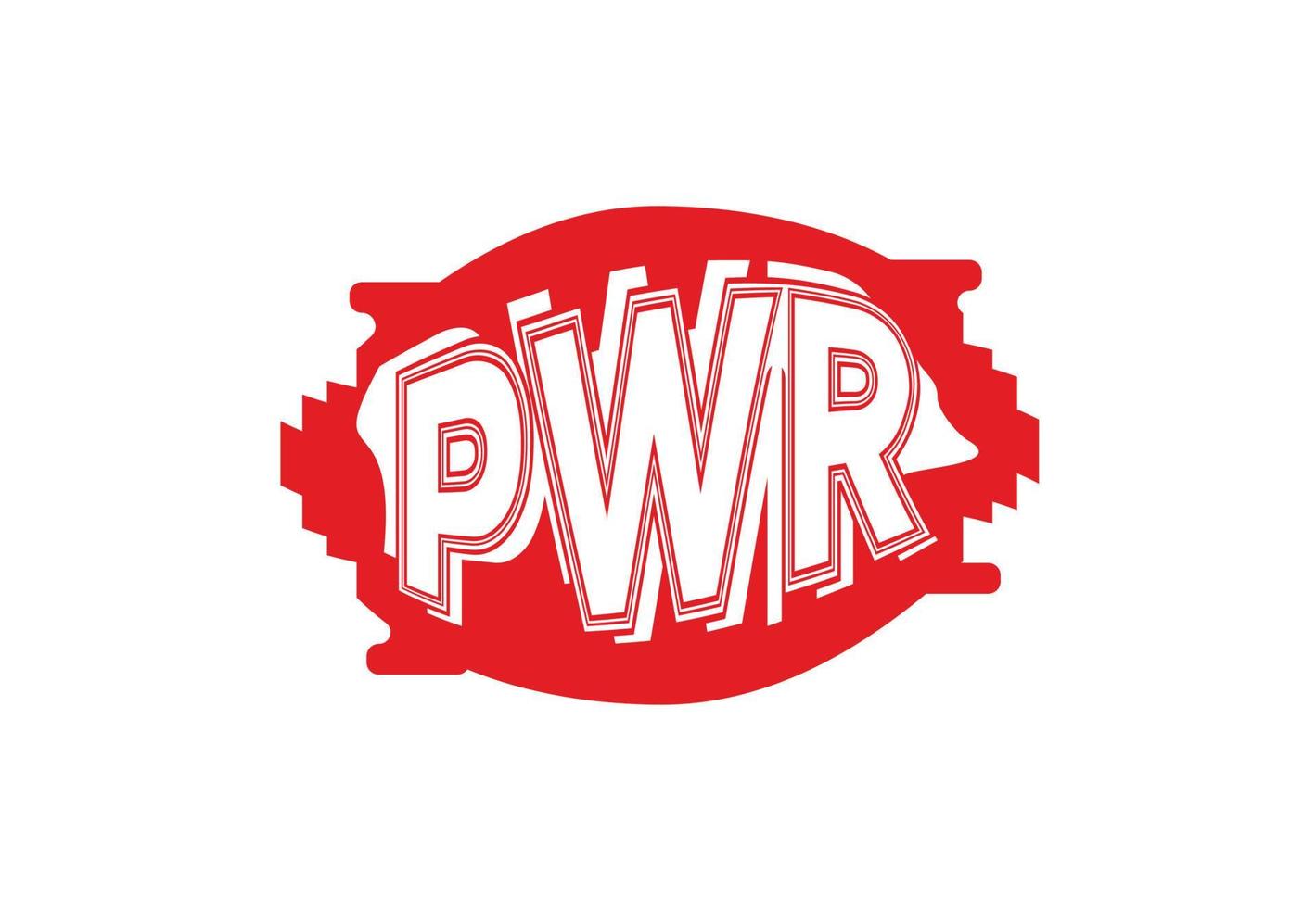 pwr logo et icône conception modèle vecteur