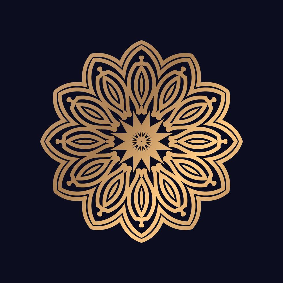 Créatif luxe arabesque mandala conception Contexte vecteur