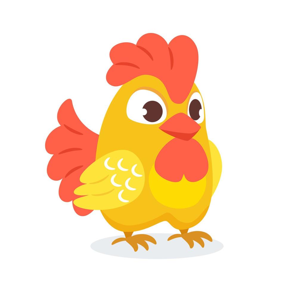 vecteur illustration de une mignonne coloré coq.