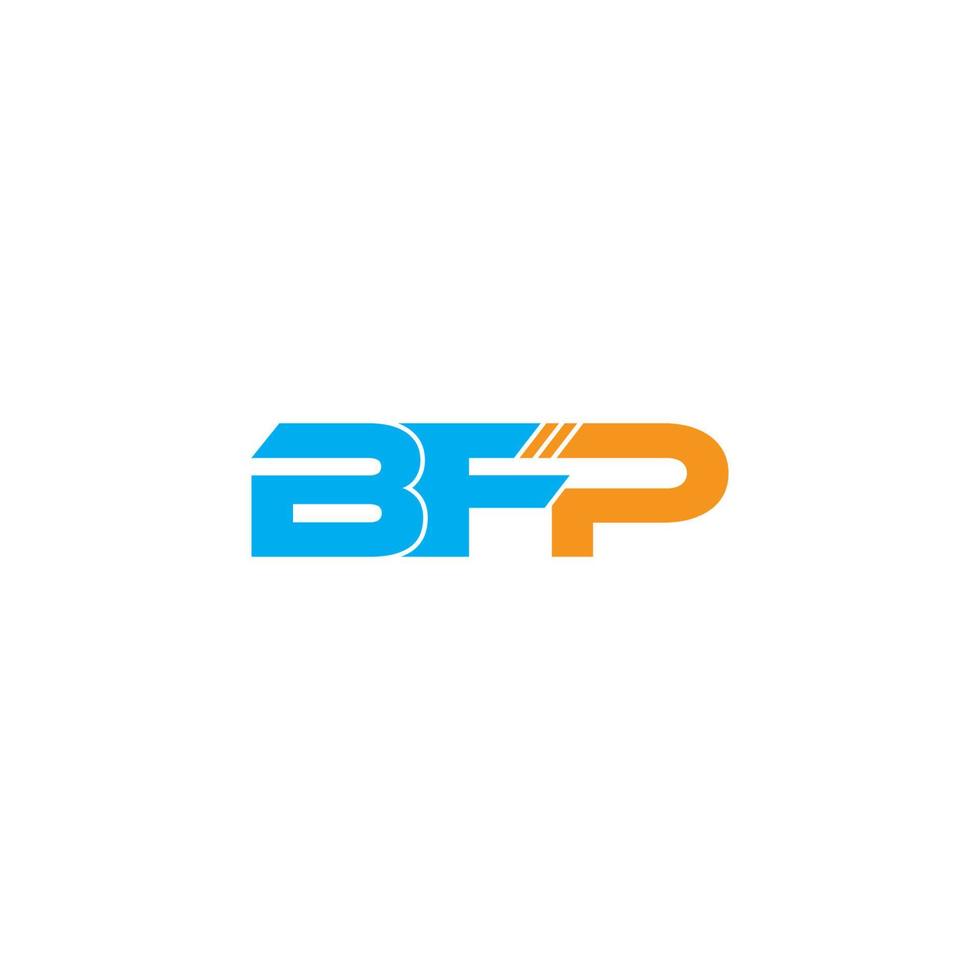 bfp lettre logo vecteur