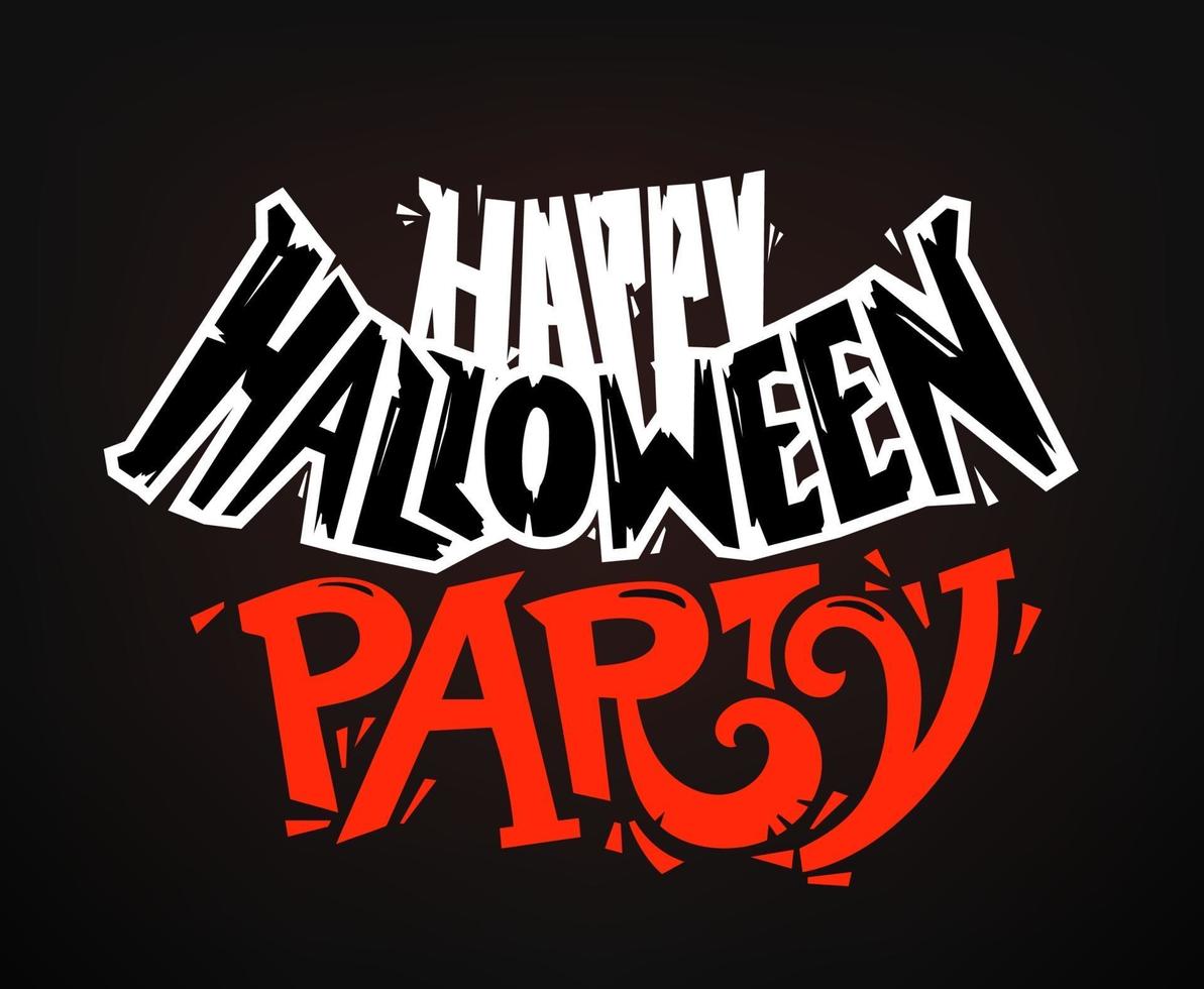logo vectoriel de couleur fête halloween heureux