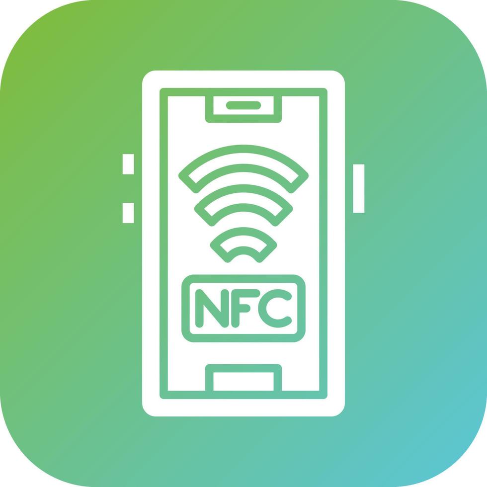 nfc vecteur icône style