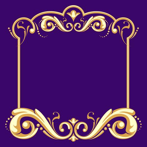 Cadre Fileteado avec vecteur de fond violet