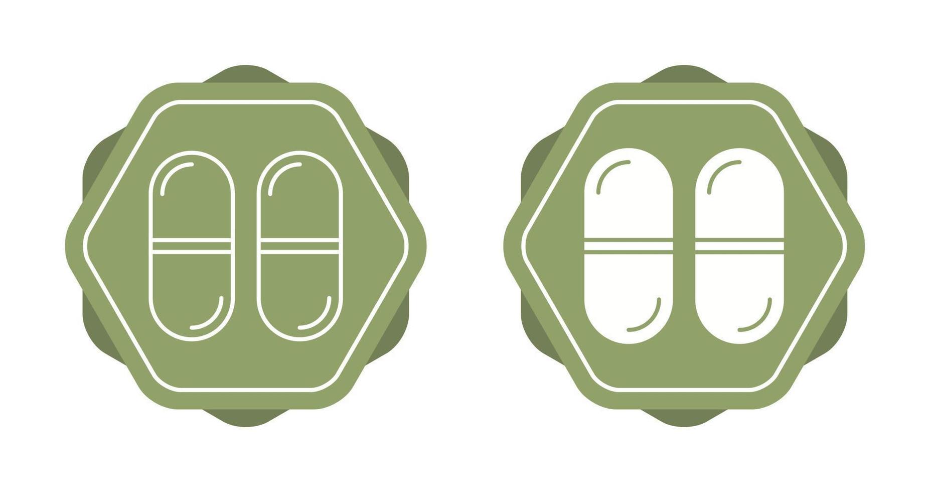 icône de vecteur de capsules