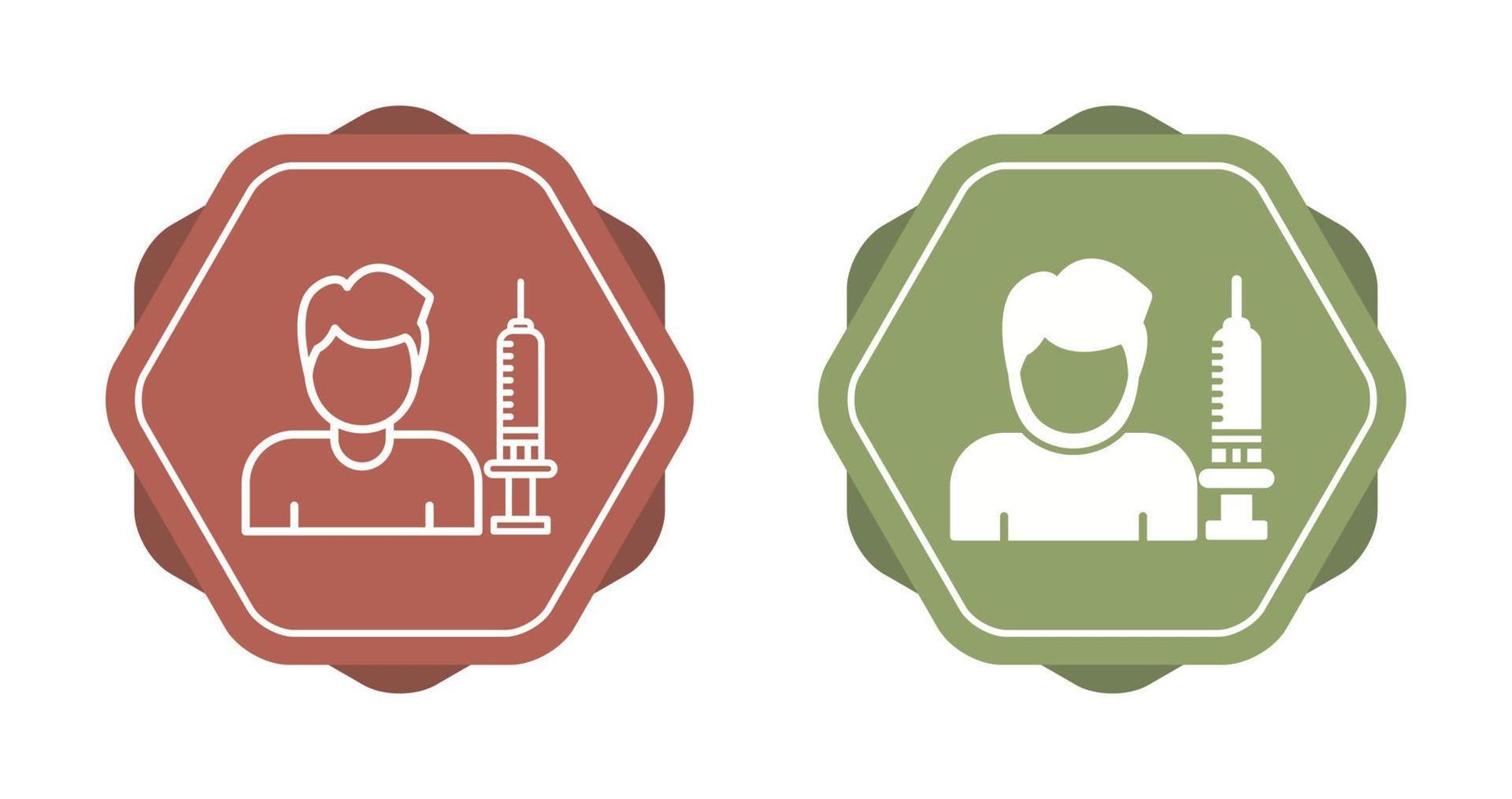 icône de vecteur de vaccin