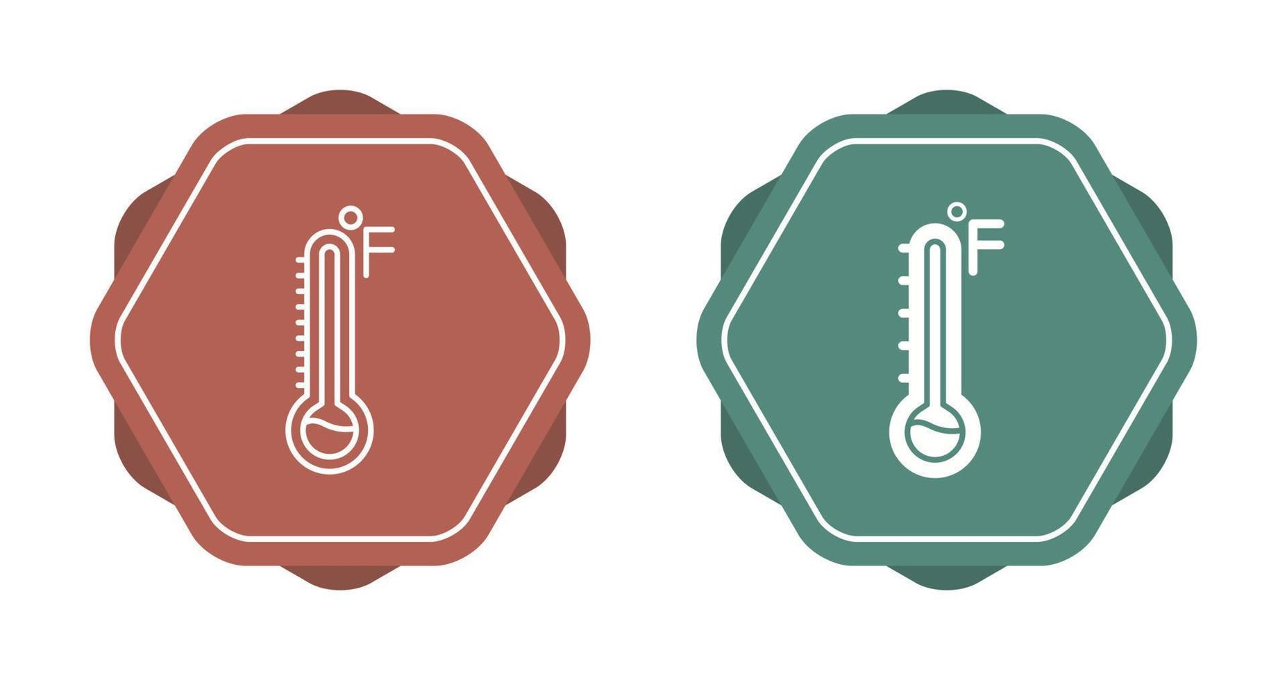 icône de vecteur fahrenheit