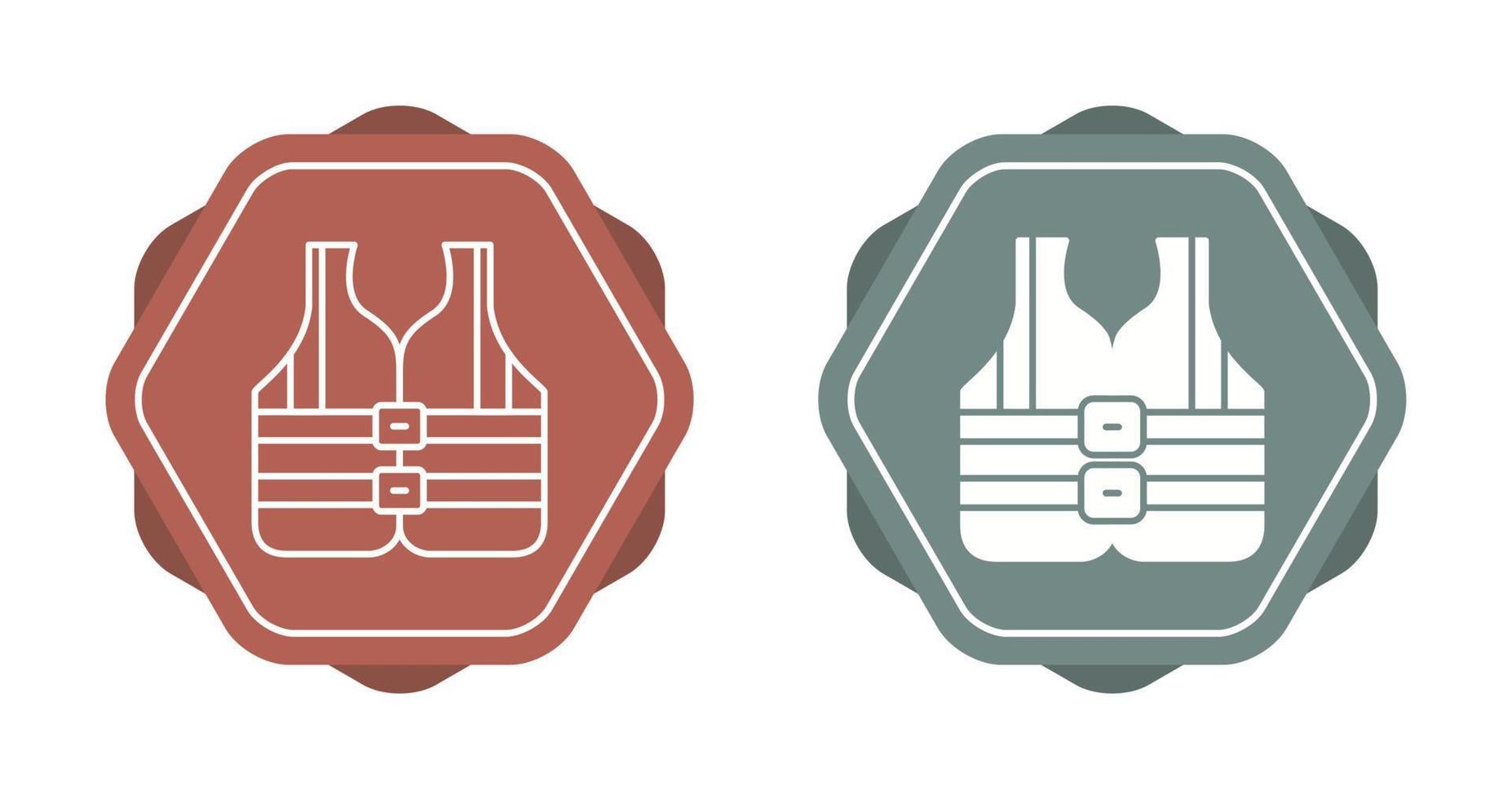 icône de vecteur de gilet de sauvetage