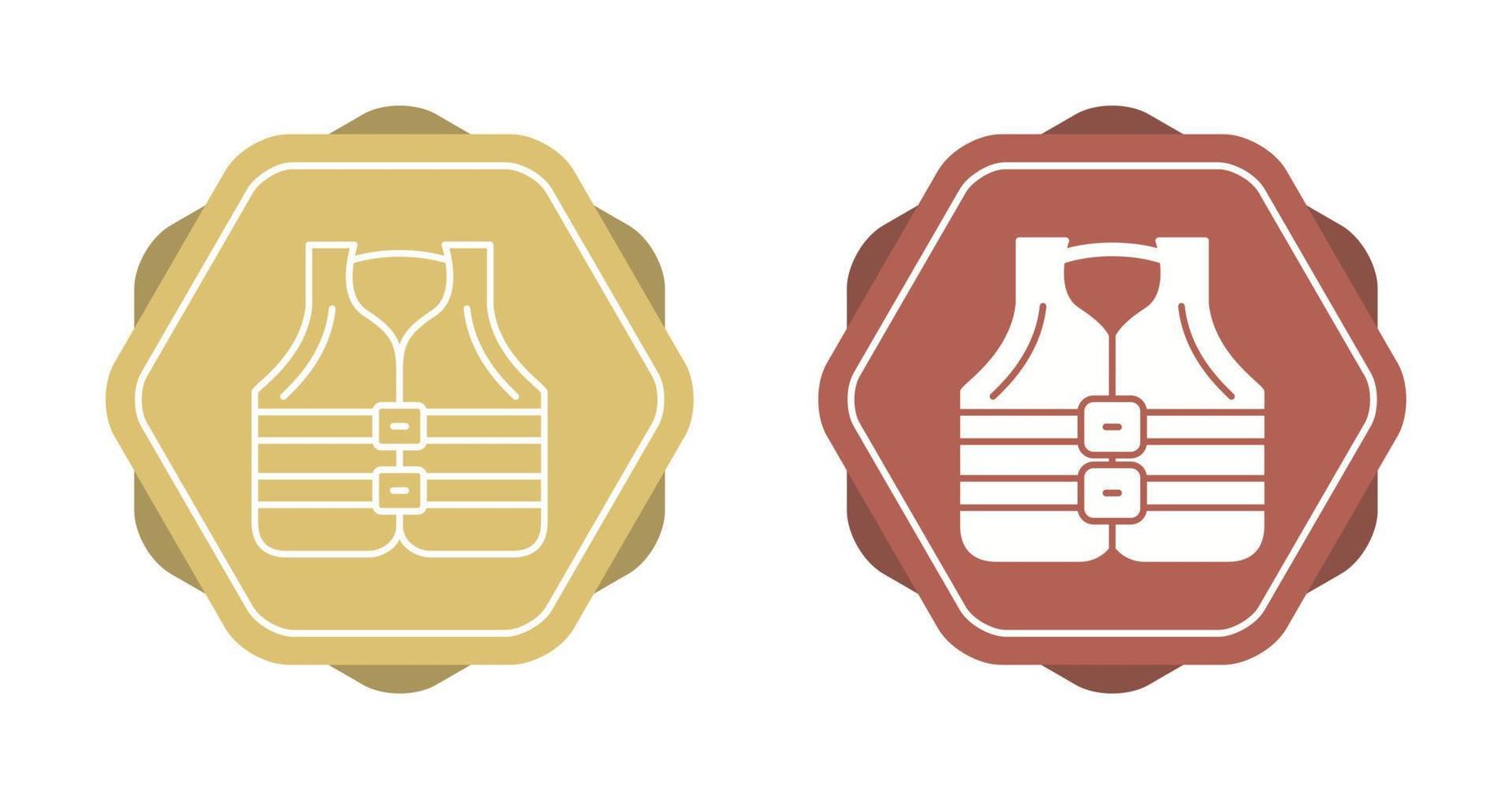 icône de vecteur de gilet de sauvetage