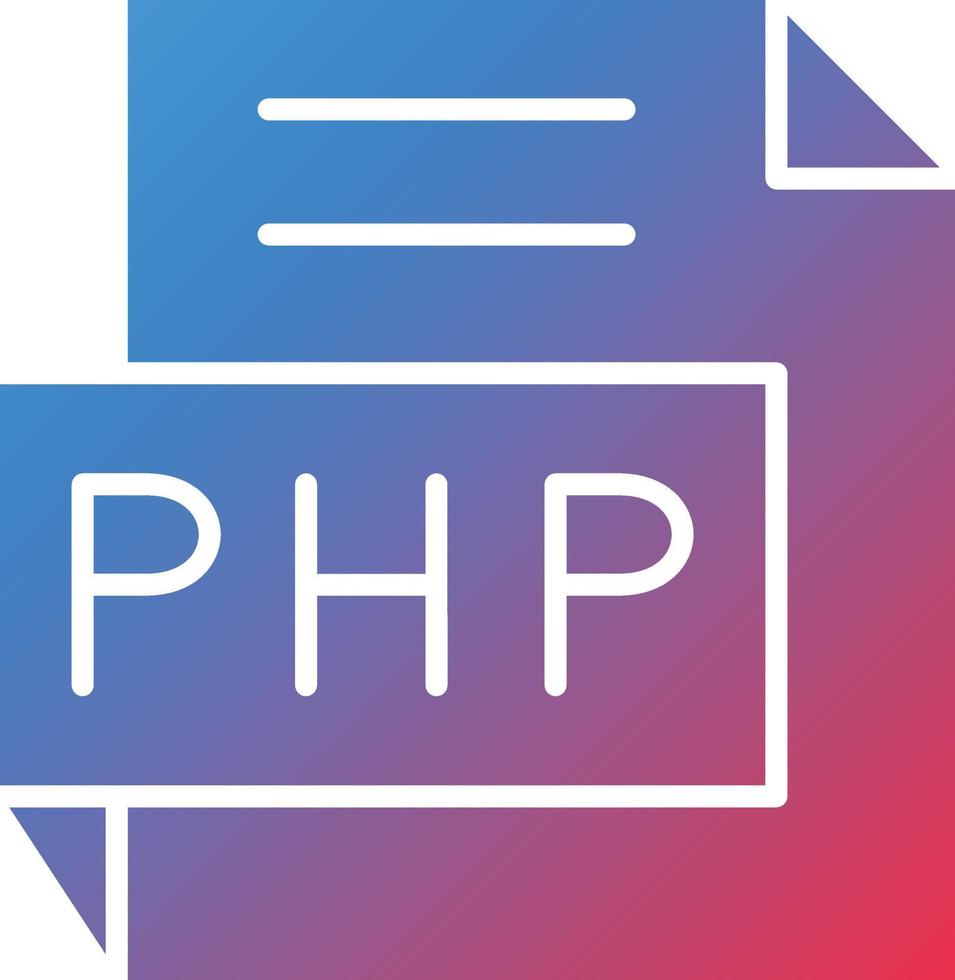 vecteur conception php icône style