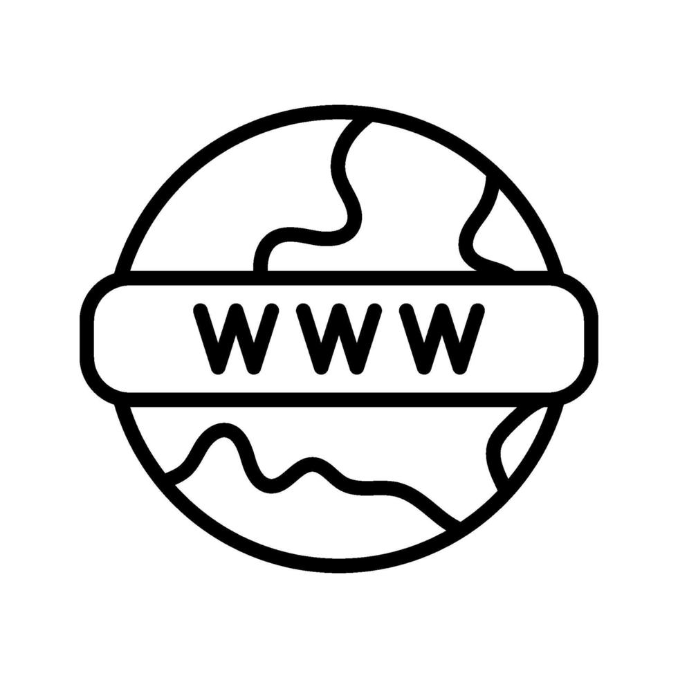 icône de vecteur www
