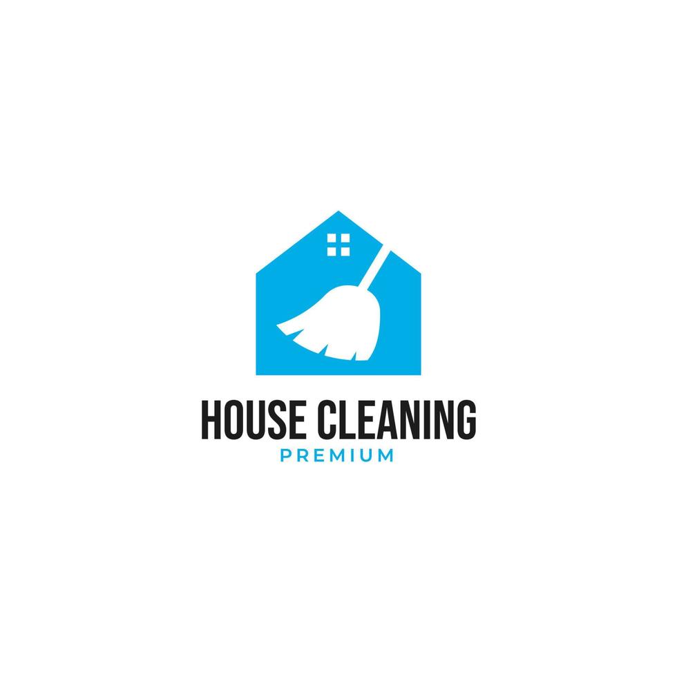 vecteur maison nettoyage logo conception concept illustration idée