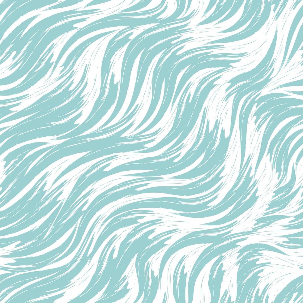 modèle vectorielle continue de vagues bleues sur fond blanc. impression de mer dans des couleurs pastel. écoulement de la texture de la rivière ou de l'océan vecteur