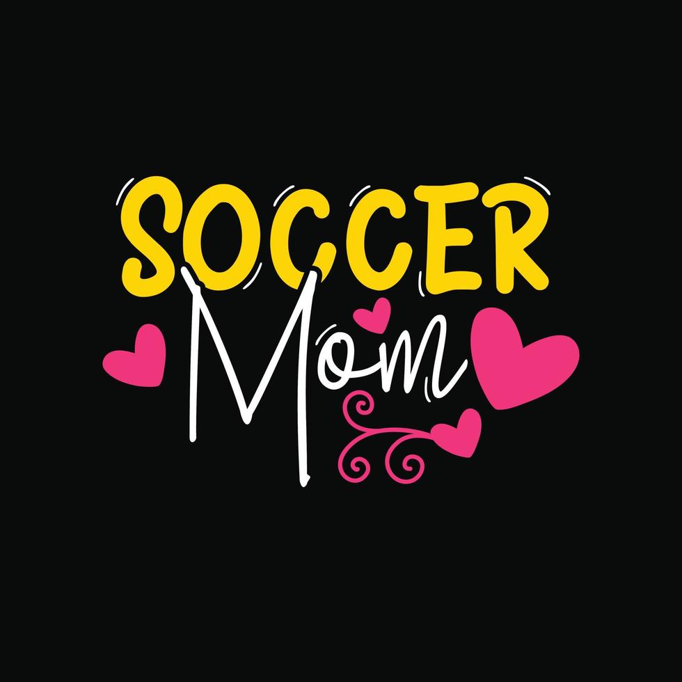 football maman vecteur T-shirt conception. de la mère journée T-shirt conception. pouvez être utilisé pour impression tasses, autocollant conceptions, salutation cartes, affiches, Sacs, et t-shirts