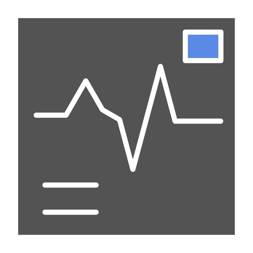 électrocardiogramme vecteur icône style