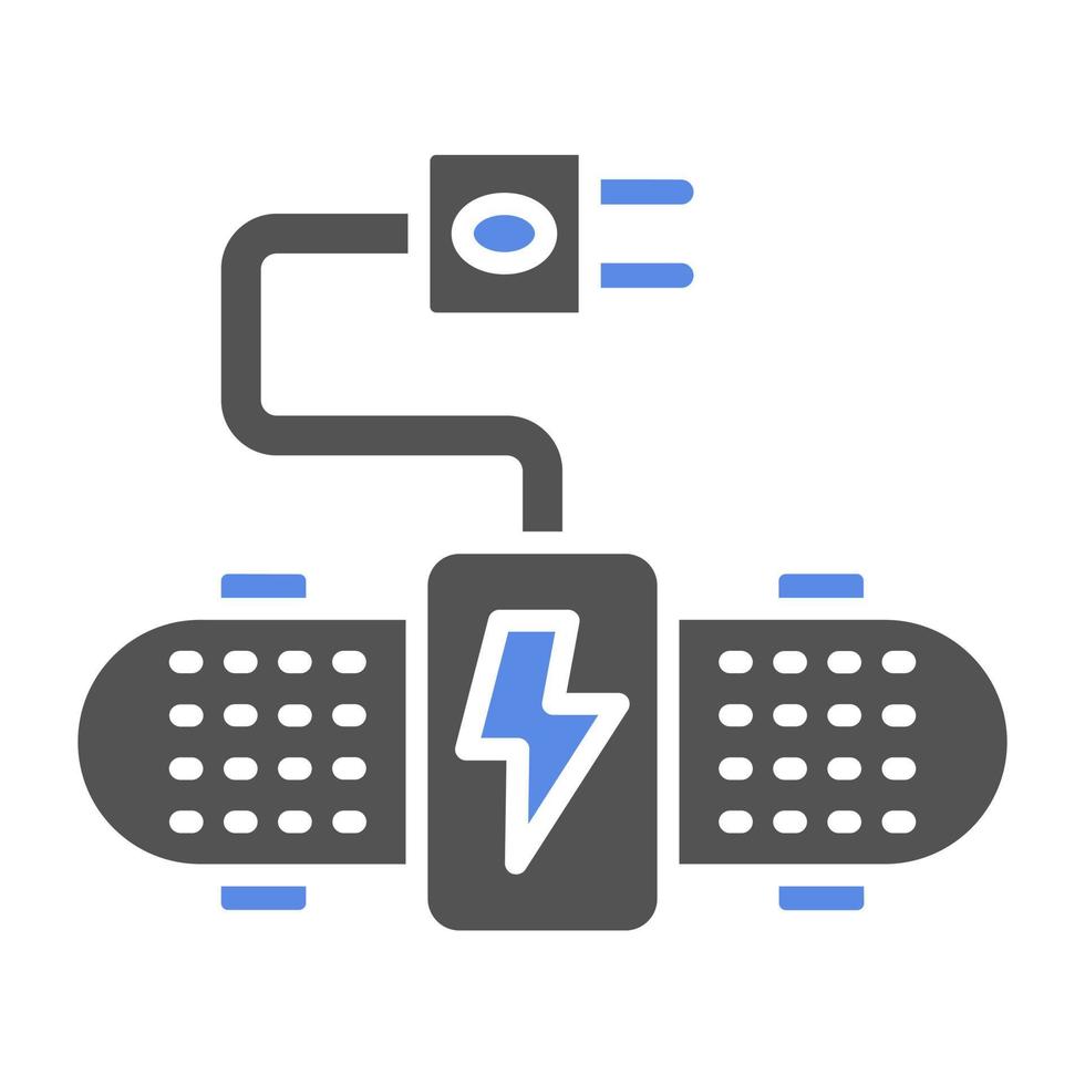 électrique planche à roulette vecteur icône style