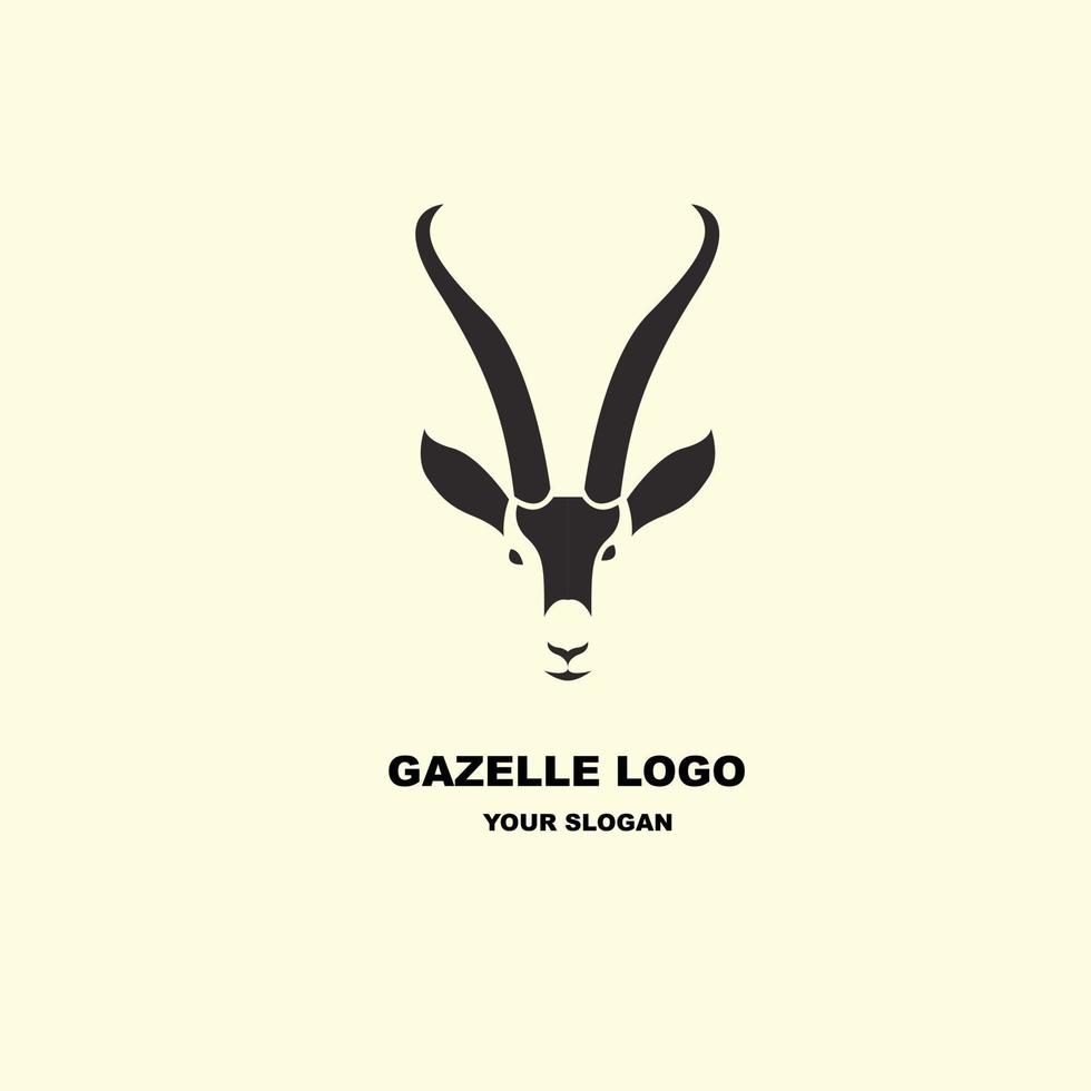 gazelle tête logo vecteur pour entreprise identité