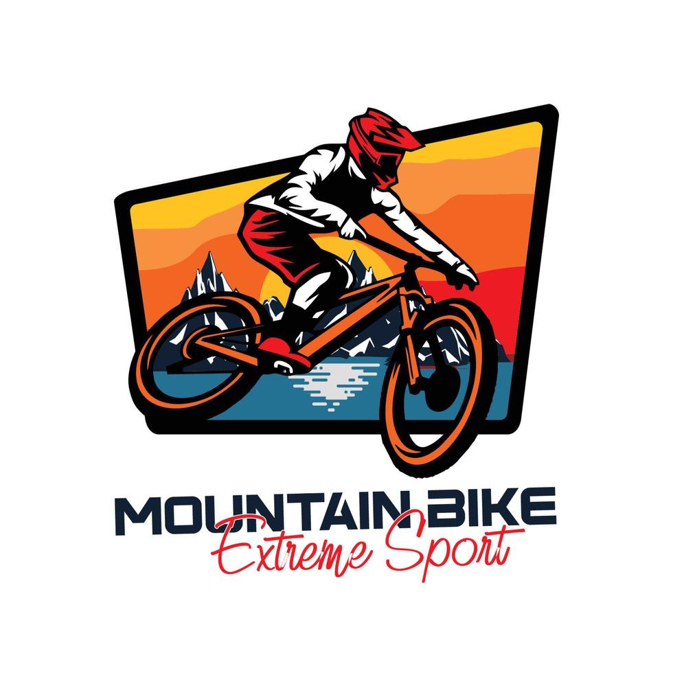 Montagne bicyclette vecteur sport icône
