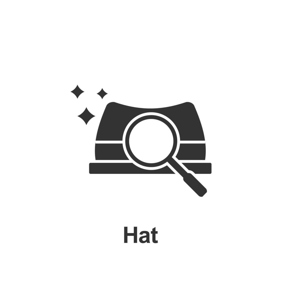 en ligne commercialisation, chapeau vecteur icône