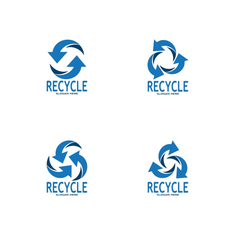 recycler icône - recyclage symbole réutilisation vecteur graphique logo