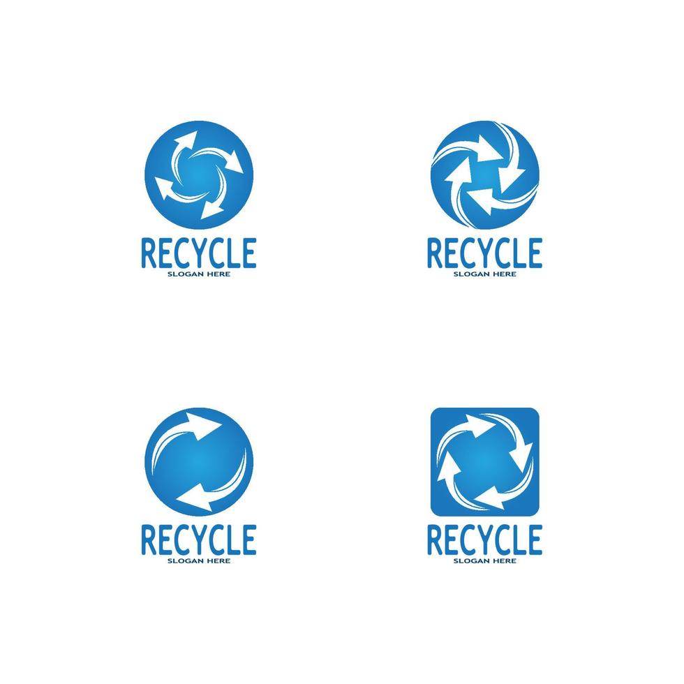 recycler icône - recyclage symbole réutilisation vecteur graphique logo