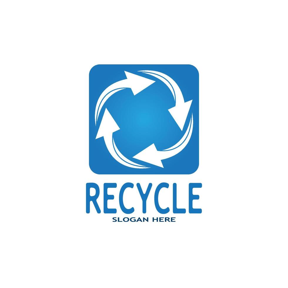 recycler icône - recyclage symbole réutilisation vecteur graphique logo