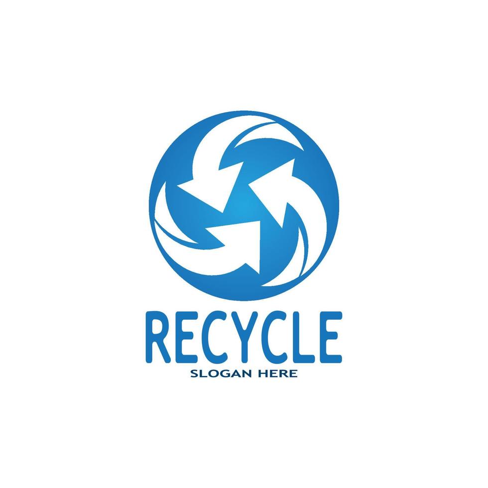 recycler icône - recyclage symbole réutilisation vecteur graphique logo