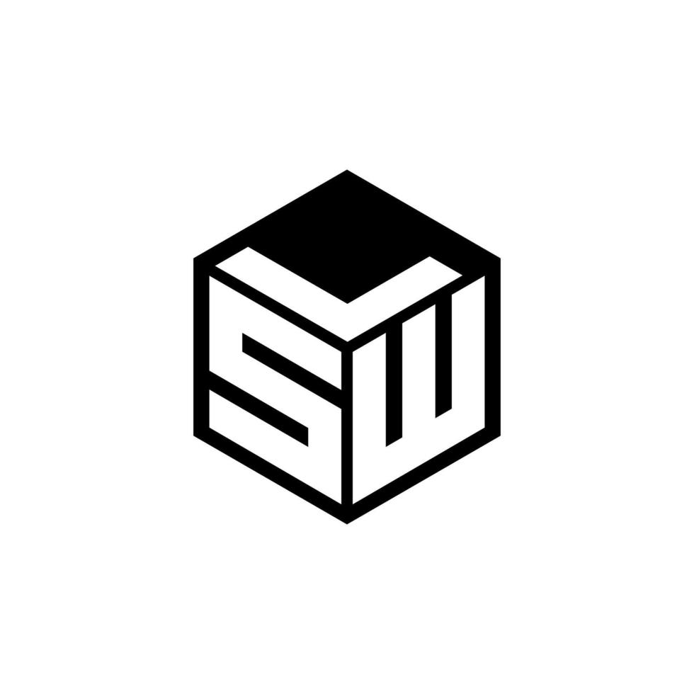 swl lettre logo conception dans illustration. vecteur logo, calligraphie dessins pour logo, affiche, invitation, etc.