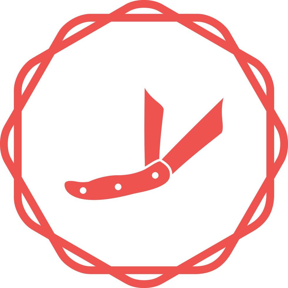 icône de vecteur de couteau de poche ranger