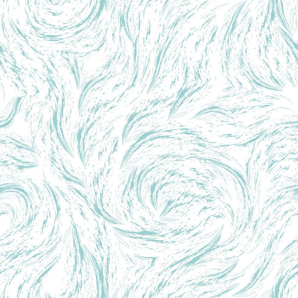 modèle sans couture de vecteur d'éclaboussures bleues de gouttes et de vagues isolés sur fond blanc. texture pour tissus ou papier d'emballage