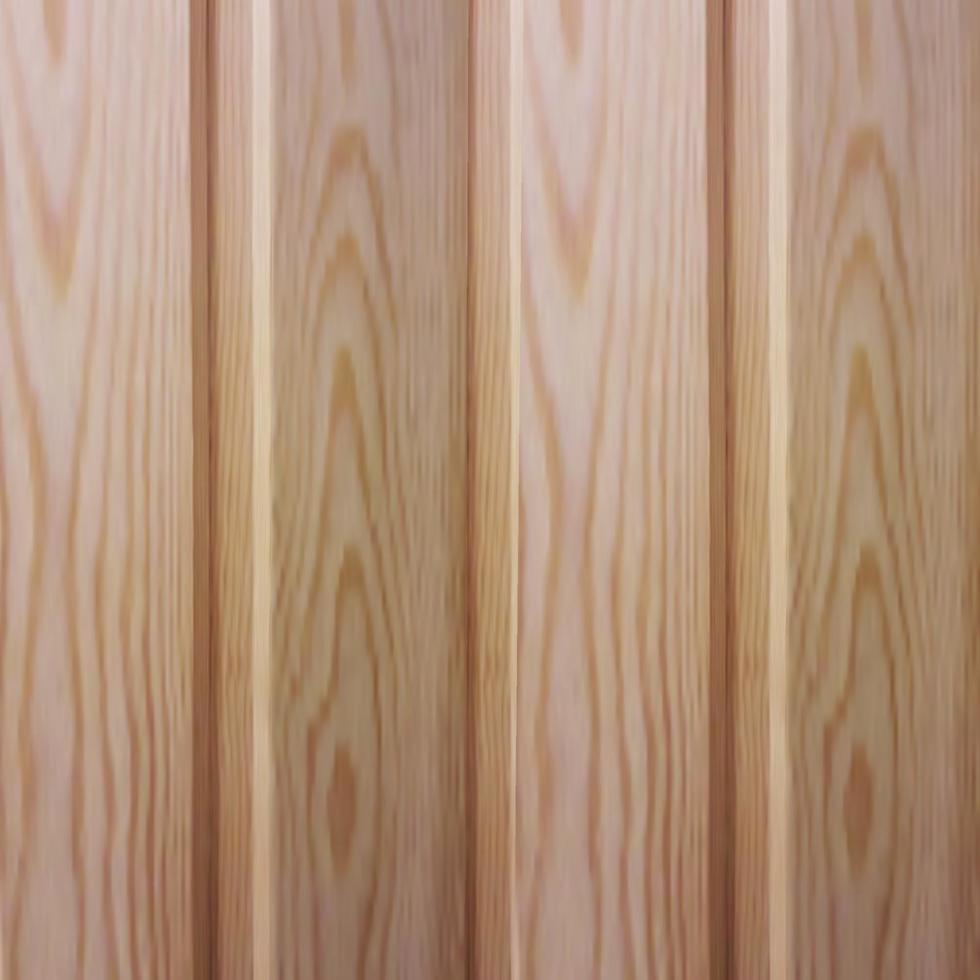 texture réaliste de vecteur d'une doublure en bois avec des chanfreins et des indentations. dés verticaux en pin en bois.