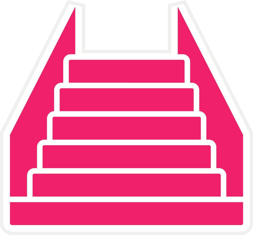 escaliers vecteur icône style