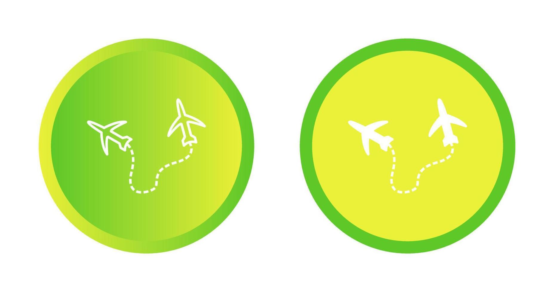 icône de vecteur de vols de voyage rond