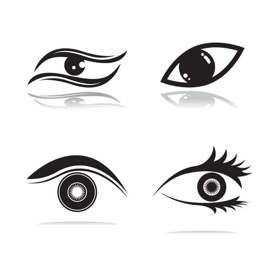 création de logo vectoriel de soins oculaires