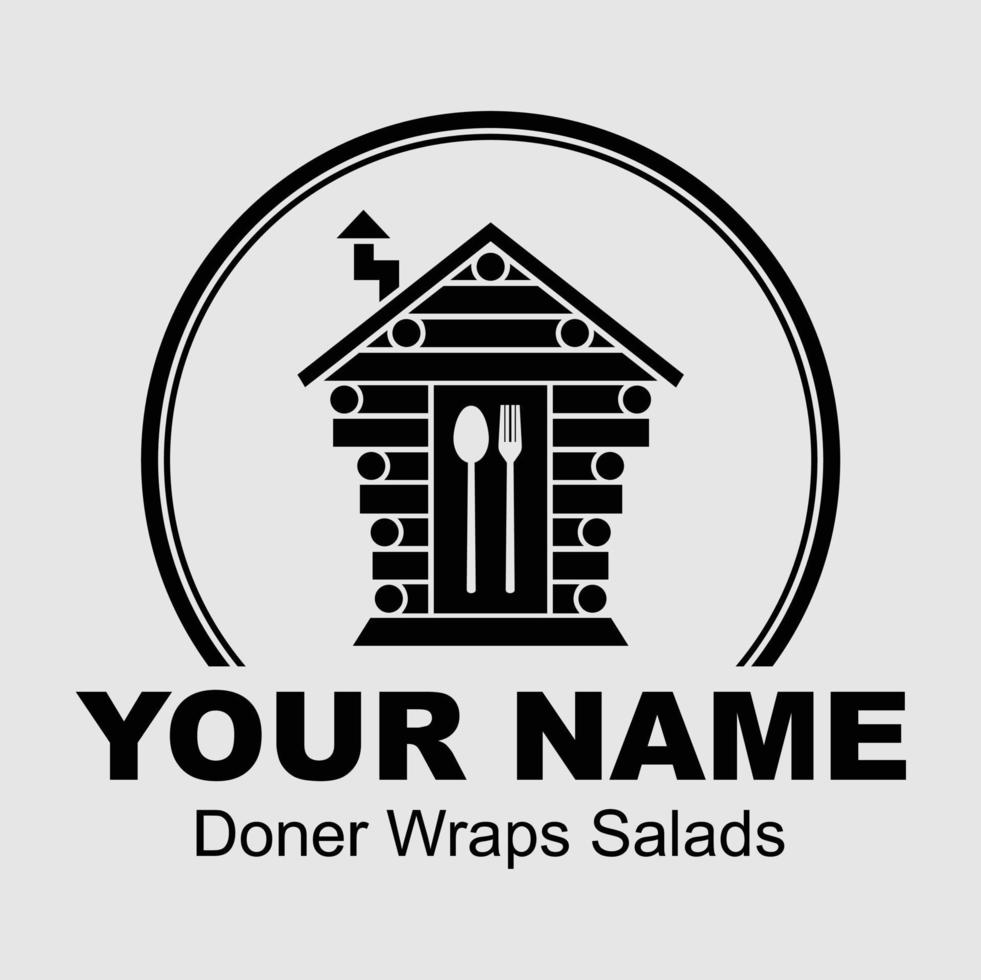 doner enveloppements salades logo vecteur