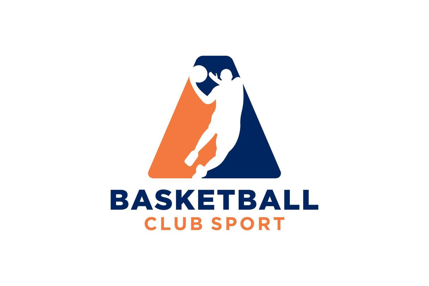 initiale lettre une basketball logo icône. panier Balle logotype symbole. vecteur