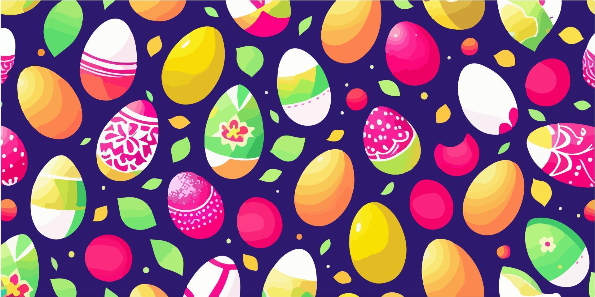 vecteur illustration de coloré Pâques des œufs