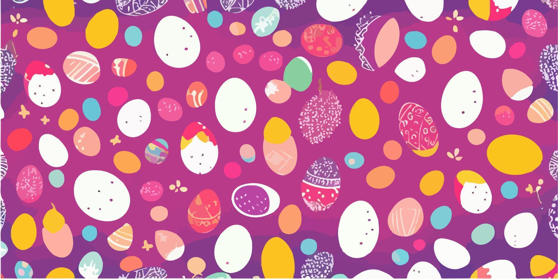 vecteur un événement invitation avec Pâques des œufs