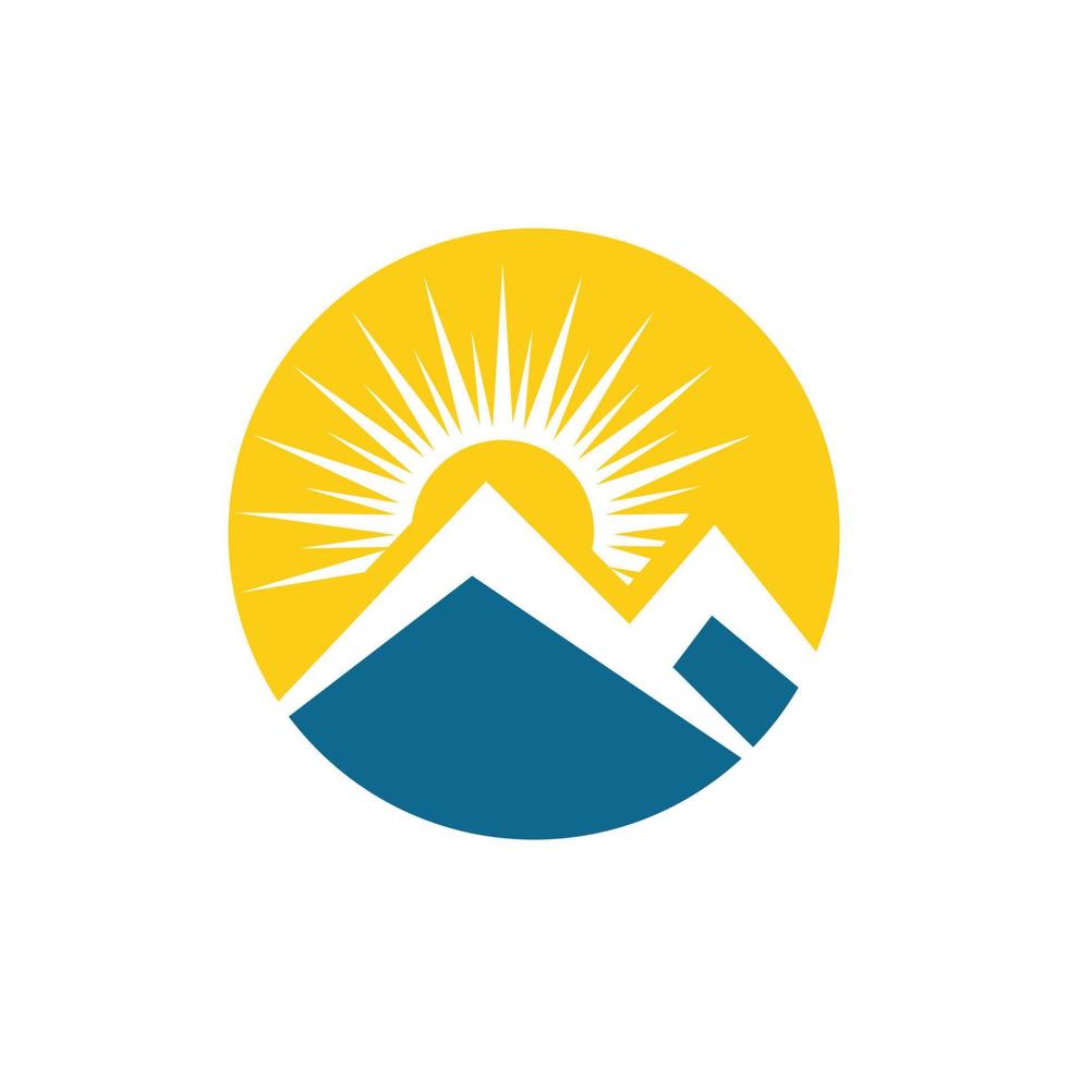 logo d & # 39; icône de montagne vecteur