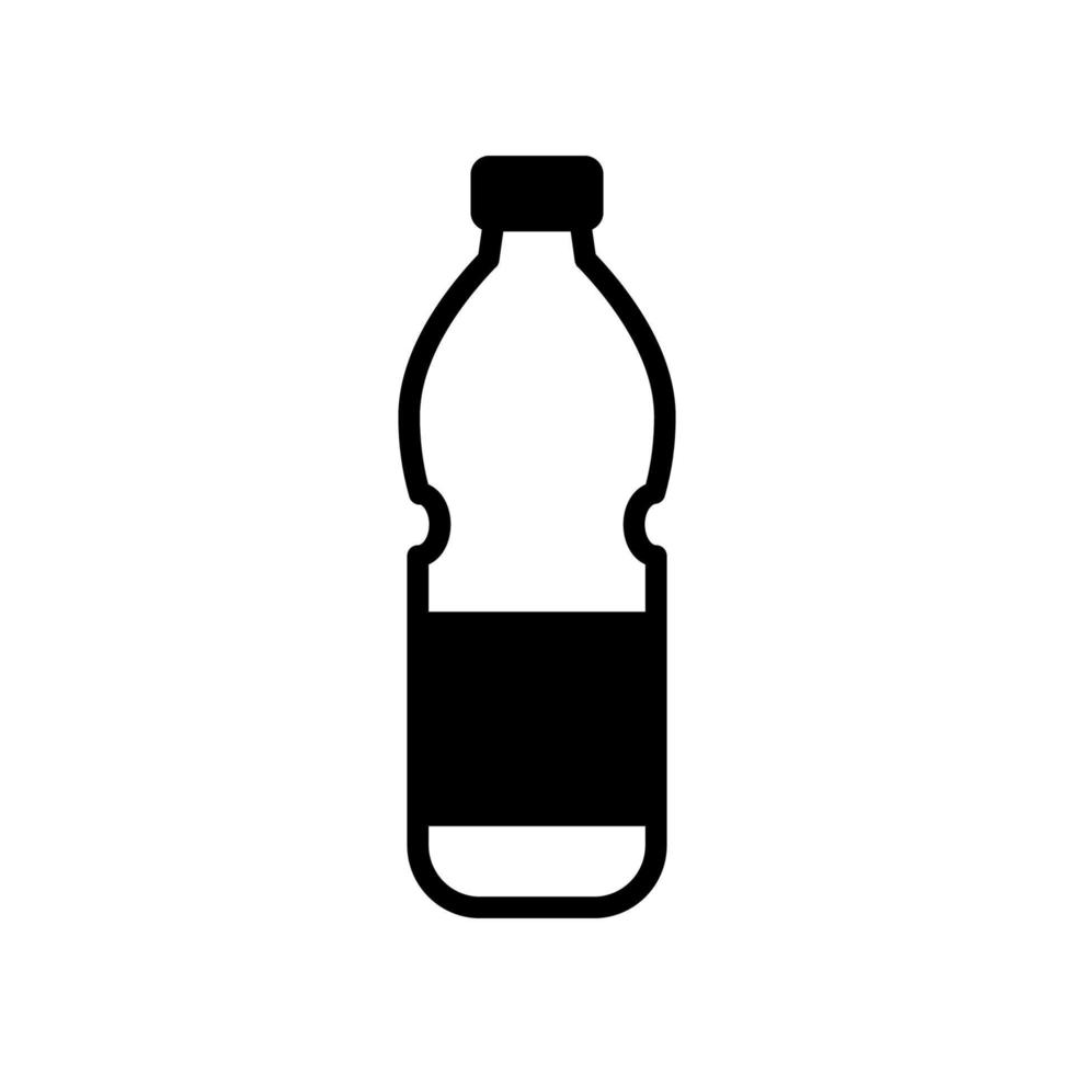 conception d'icône de bouteille d'eau vecteur