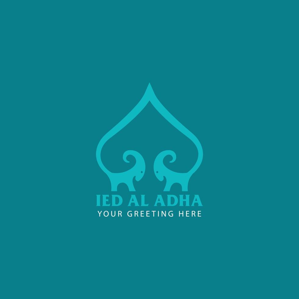 eid Al adha logo vecteur