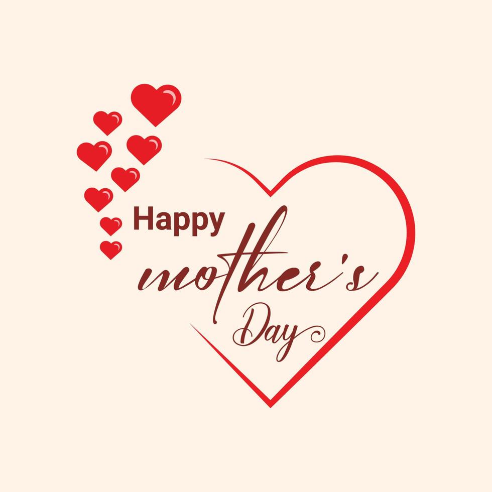 content les mères journée fête salutation carte Contexte maman et enfant l'amour vecteur