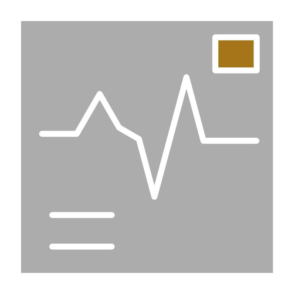 électrocardiogramme vecteur icône style