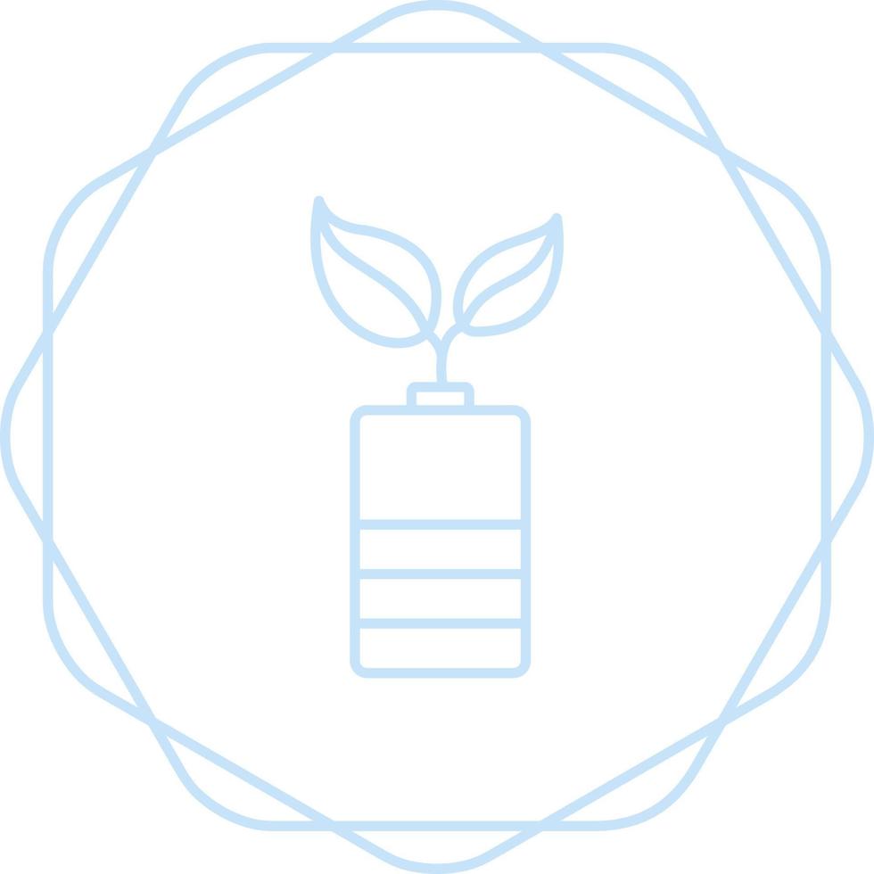 icône de vecteur de batterie écologique