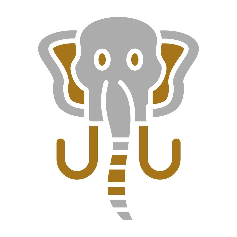 mammouth vecteur icône style