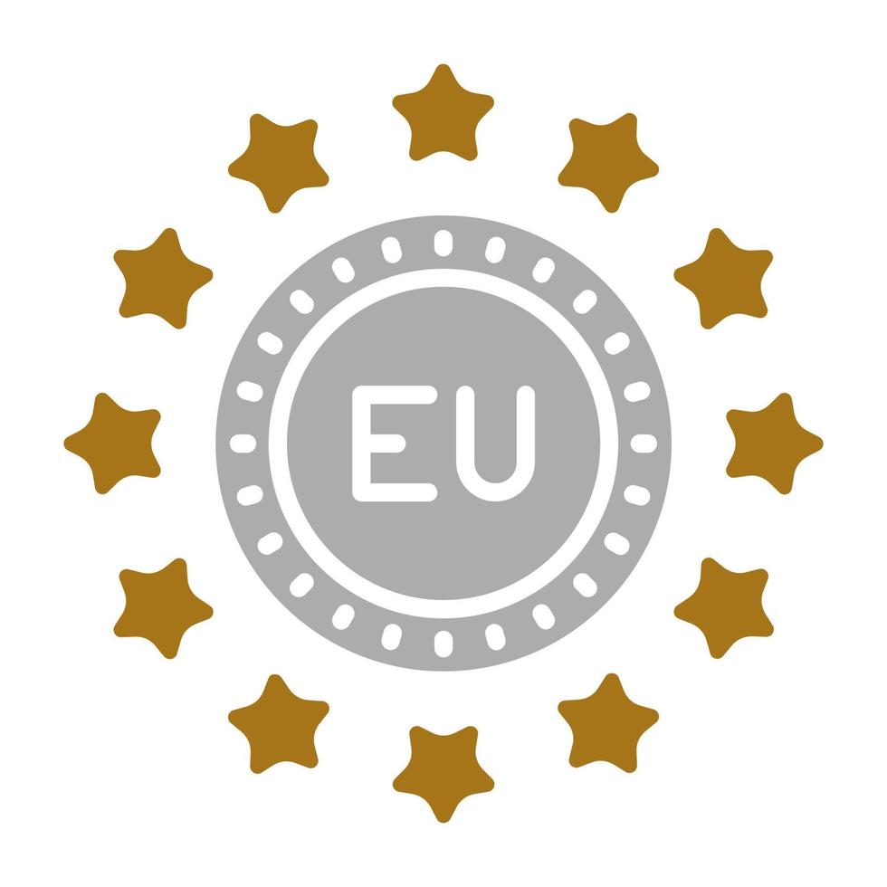 UE vecteur icône style