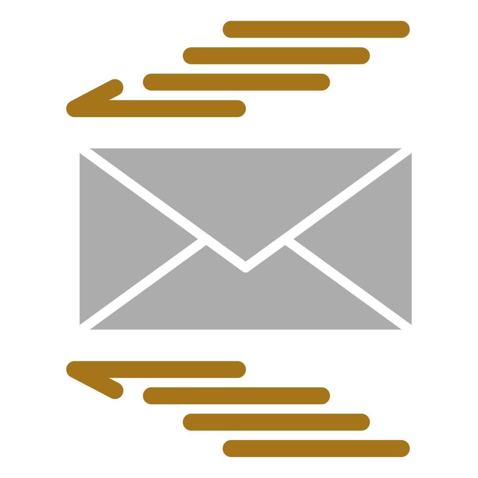 courrier vecteur icône style