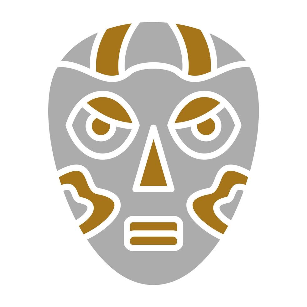 africain masque vecteur icône style