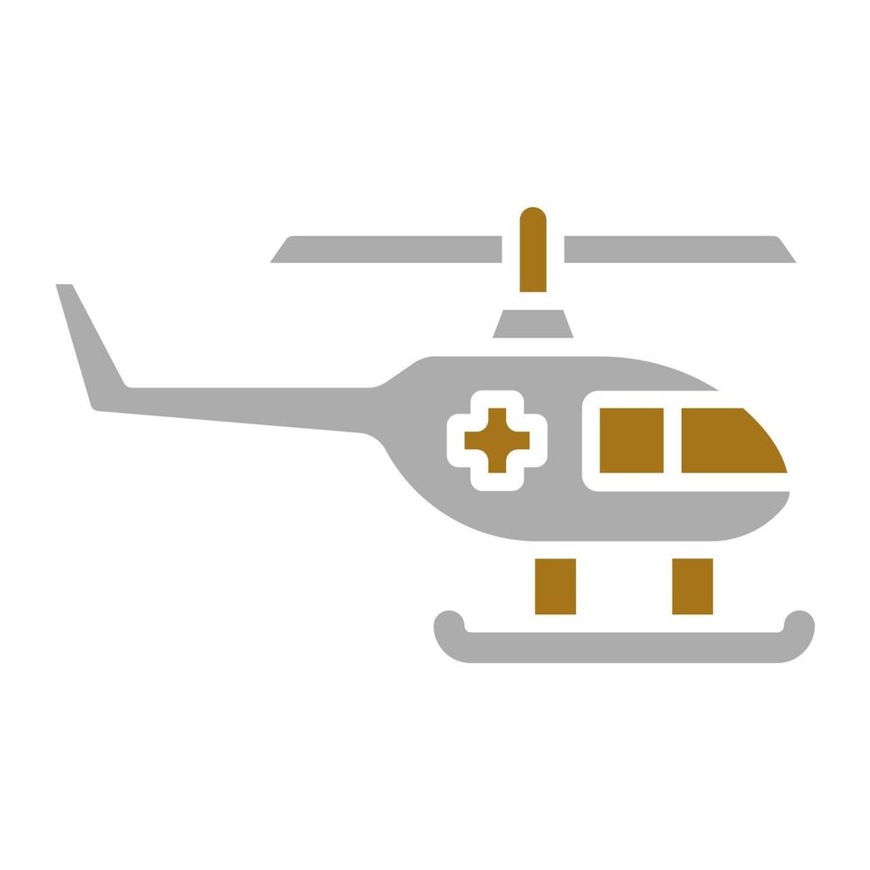 hélicoptère vecteur icône style