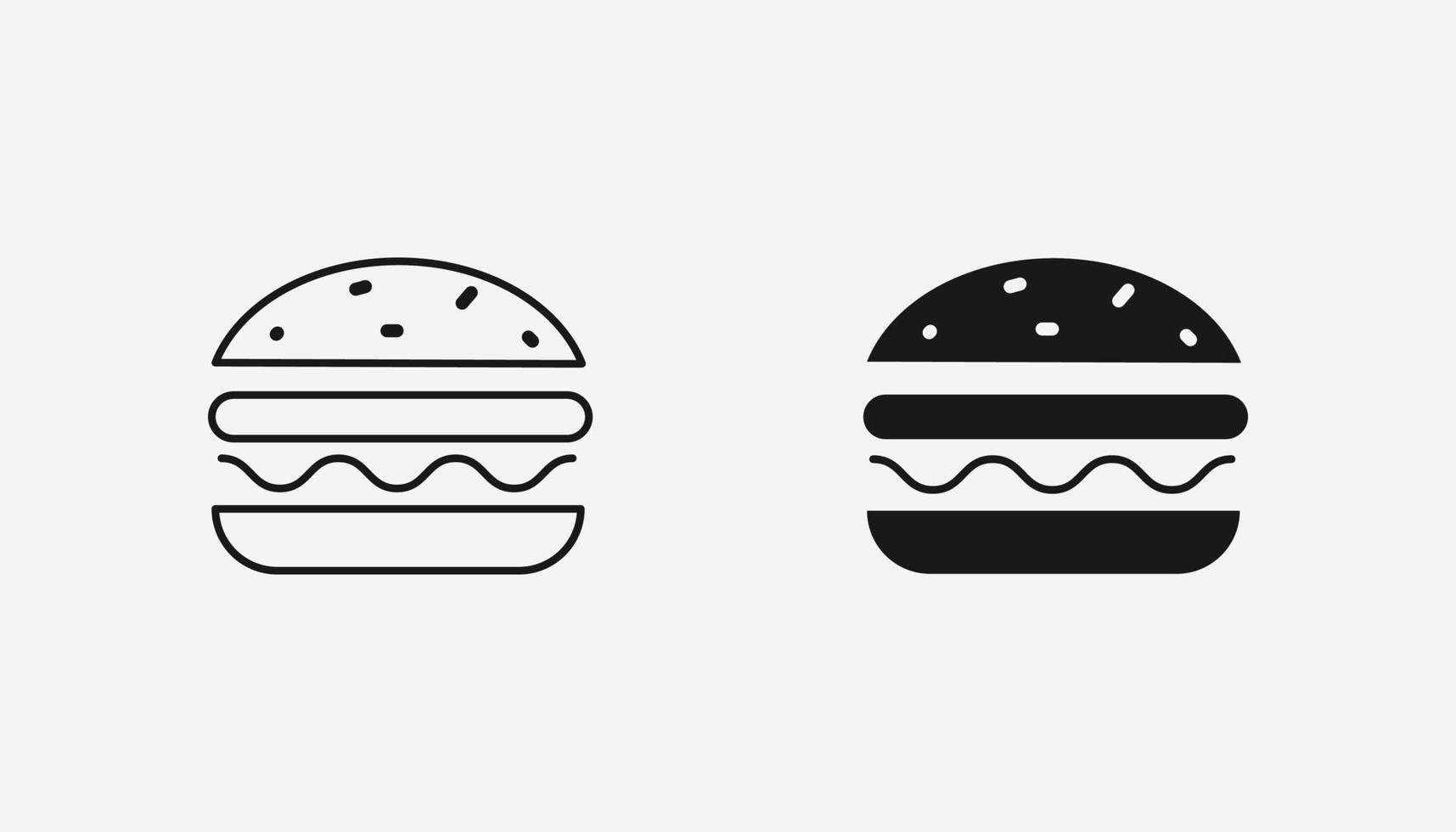 symbole d'icône de vecteur de hamburger pour site Web et application mobile