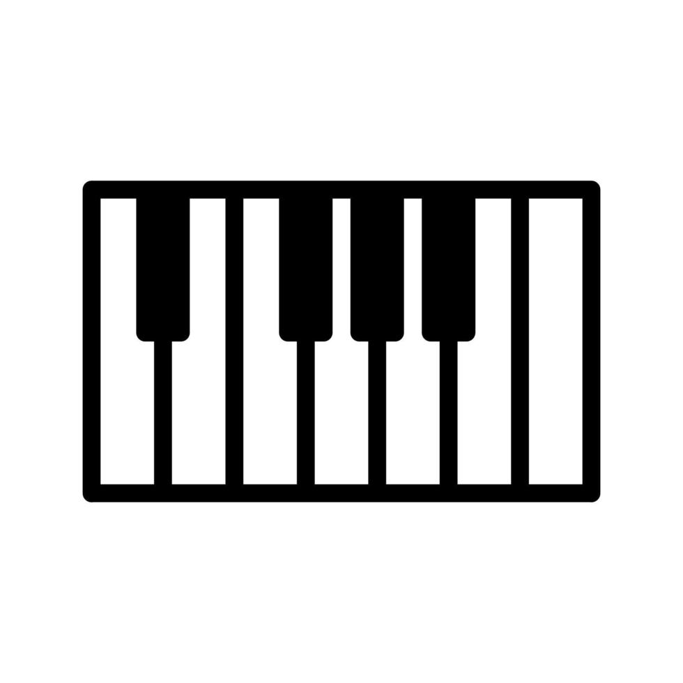 piano icône vecteur. piano illustration signe. la musique symbole. solfège logo. vecteur